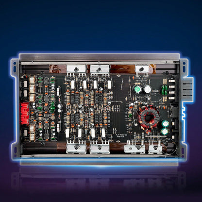 4 Channel Car Audio Amplifier 2 Ohm Stable Bridgeable Class A/B Full Range Amp Max Power 4 X 200W @ 4 Ohm/ 4 X 400W @ 2 Ohm For Car SUV Truck Off-Road