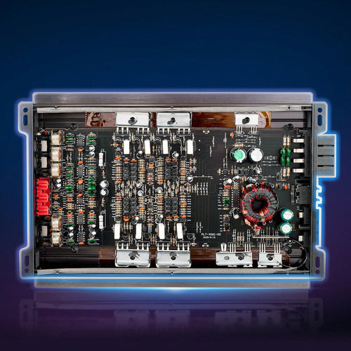 4 Channel Car Audio Amplifier 2 Ohm Stable Bridgeable Class A/B Full Range Amp Max Power 4 X 200W @ 4 Ohm/ 4 X 400W @ 2 Ohm For Car SUV Truck Off-Road