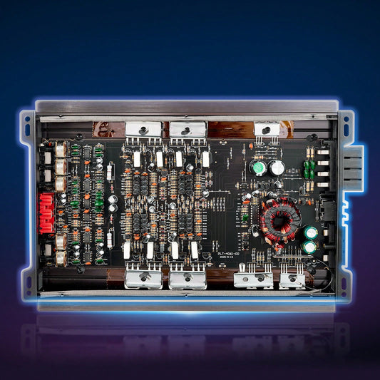 4 Channel Car Audio Amplifier 2 Ohm Stable Bridgeable Class A/B Full Range Amp Max Power 4 X 200W @ 4 Ohm/ 4 X 400W @ 2 Ohm For Car SUV Truck Off-Road