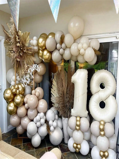 40 Inch Beige Balloon, Suitable For 1st Birthday Decoration, Boy Girl Party Anniversary Supplies, Baby Shower