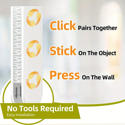 48-Pack Large Picture Hanging Strips- No-Tool Damage-Free Wall Hooks, Strong Adhesive White Tape For Home & Office Decor, Easy Installation On Smooth Surfaces, Toolfree Hanging| Refined Design| Nor