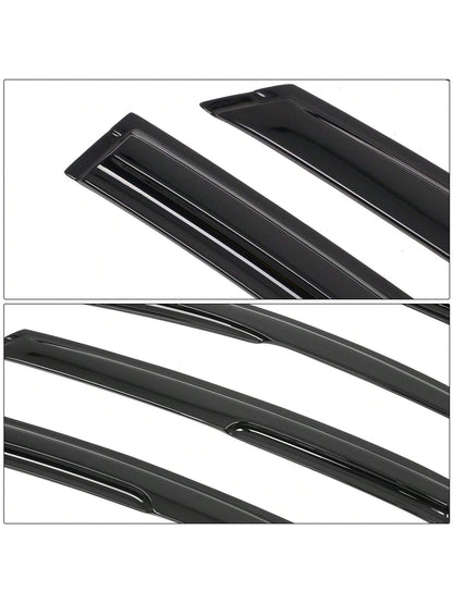 4PC Set Window Visors For 2013-2018 Fords' Fusion Window Rain Guards Smoked Aero JDM Wind Deflectors Stick On Sun Rain Wind Window Guards, A Useful Upgrade For The Valentine Season
