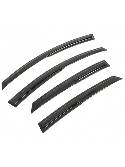 4PC Set Window Visors For 2013-2018 Fords' Fusion Window Rain Guards Smoked Aero JDM Wind Deflectors Stick On Sun Rain Wind Window Guards, A Useful Upgrade For The Valentine Season