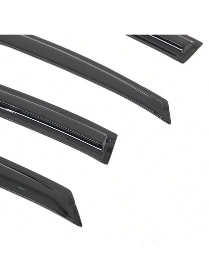 4PC Set Window Visors For 2013-2018 Fords' Fusion Window Rain Guards Smoked Aero JDM Wind Deflectors Stick On Sun Rain Wind Window Guards, A Useful Upgrade For The Valentine Season