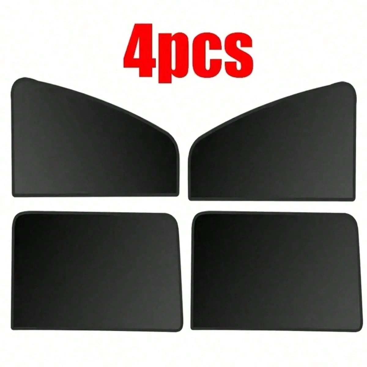 4pcs/2pcs Magnetic Car Window Sunshade- Titanium Silver Side Curtain, Suitable For SUV/Sedan, Front And Rear Privacy Curtain