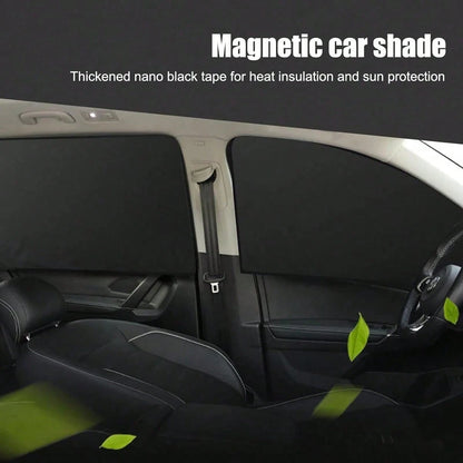 4pcs/2pcs Magnetic Car Window Sunshade- Titanium Silver Side Curtain, Suitable For SUV/Sedan, Front And Rear Privacy Curtain