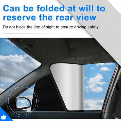 4pcs/2pcs Magnetic Car Window Sunshade- Titanium Silver Side Curtain, Suitable For SUV/Sedan, Front And Rear Privacy Curtain