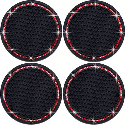 4pcs Car Cup Holder Coasters, Great Gift For Friends
