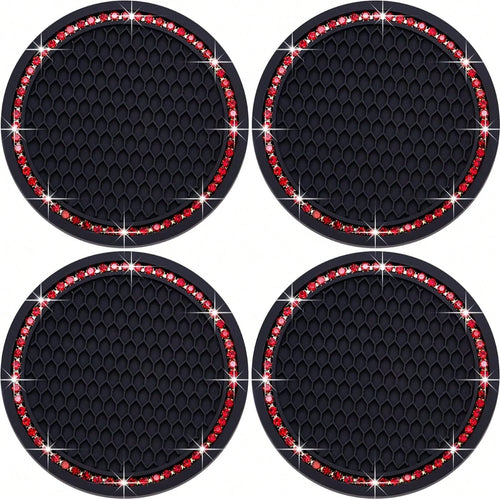 4pcs Car Cup Holder Coasters, Great Gift For Friends