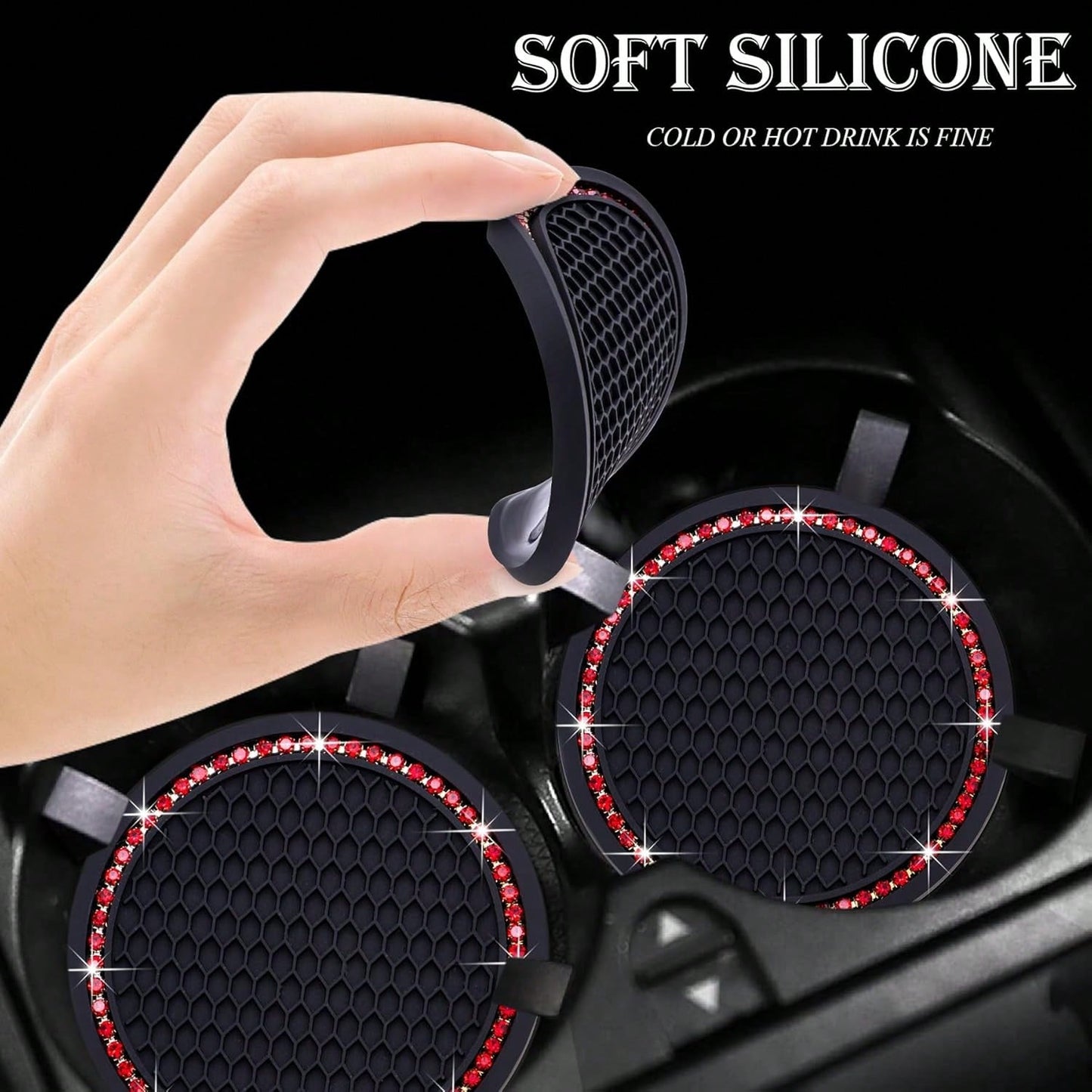 4pcs Car Cup Holder Coasters, Great Gift For Friends