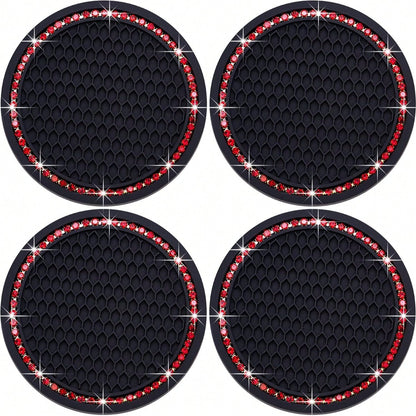 4pcs Car Cup Holder Coasters, Great Gift For Friends