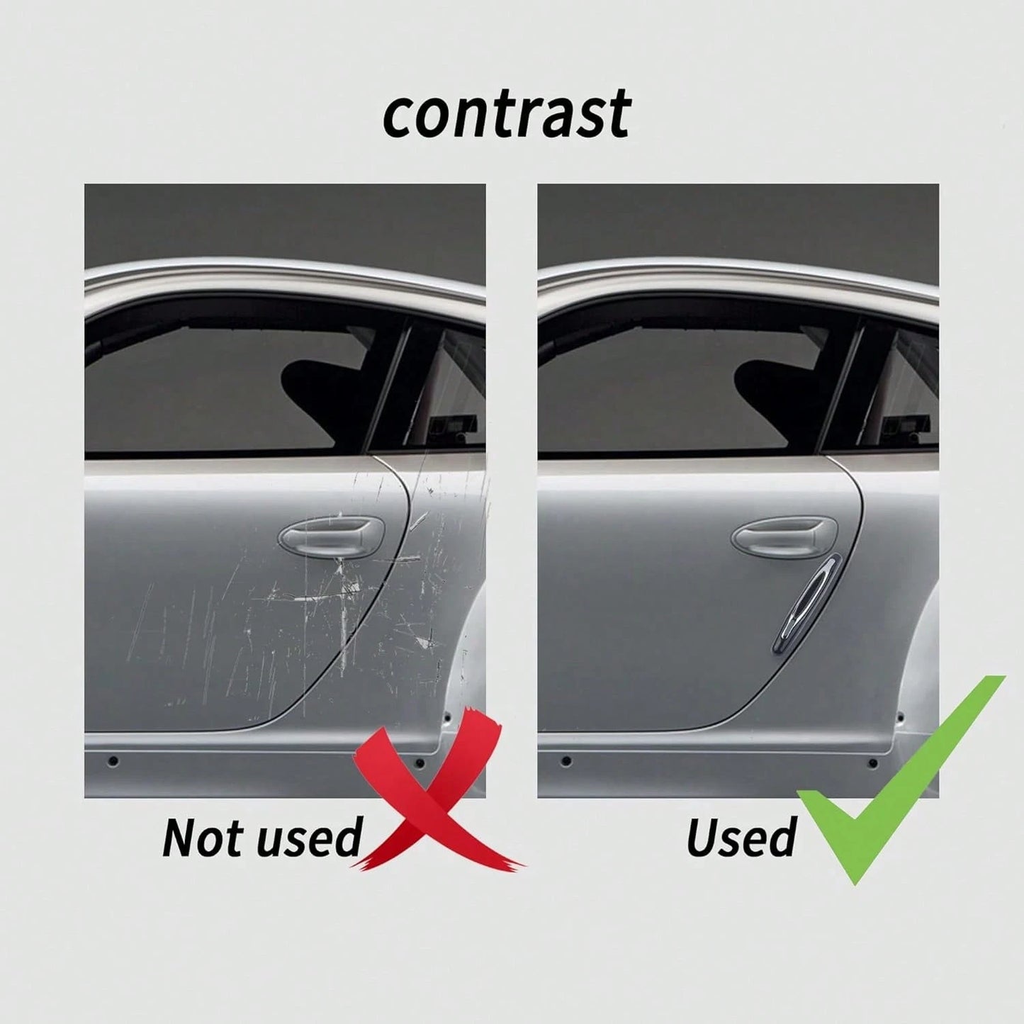 4PCS Car Door Edge Guards,Anti-Scratch Car Door Protector Trim Strip With Self Adhesive For Car Decor,Universal Exterior Car Accessories Door Guards For Cars Trucks SUVs (Black)