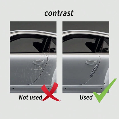 4PCS Car Door Edge Guards,Anti-Scratch Car Door Protector Trim Strip With Self Adhesive For Car Decor,Universal Exterior Car Accessories Door Guards For Cars Trucks SUVs (Black)