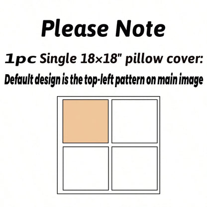 4pcs Fall Thanksgiving Throw Pillow Covers, Double-Sided Print Earth Tone Pumpkin And Autumn Leaves Decor Cushion Cases, Autumn-Themed Bedding Pillowcases, Holiday Decoration For Home Bedroom Bed