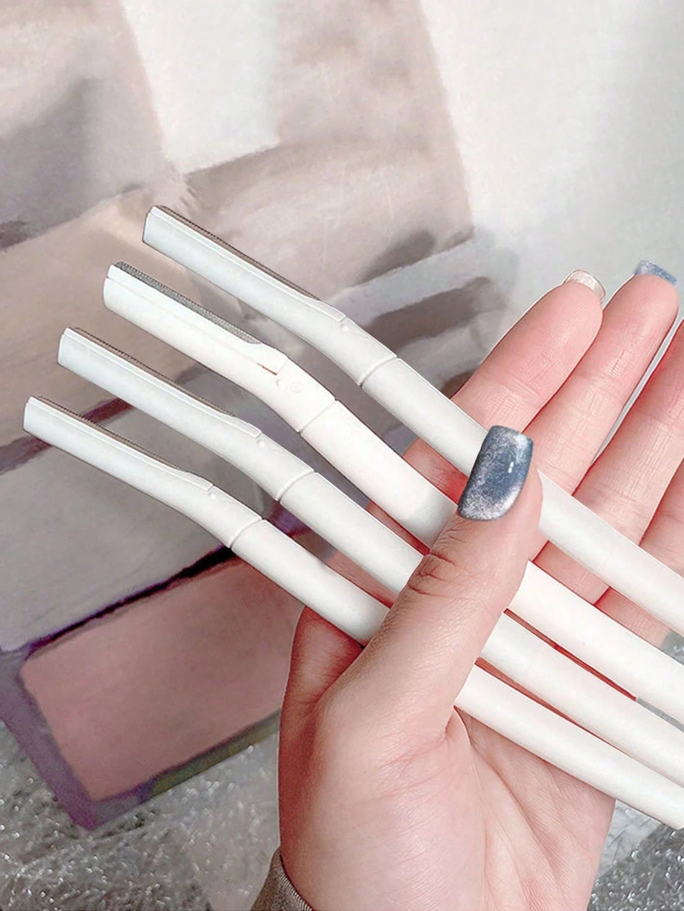 4pcs Professional Eyebrow Razors, Anti-Scratch Eyebrow Trimmer Set For Beginners, Unisex Beauty Tools