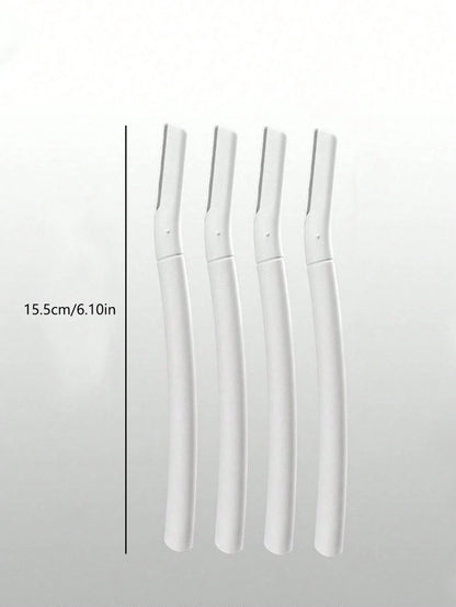 4pcs Professional Eyebrow Razors, Anti-Scratch Eyebrow Trimmer Set For Beginners, Unisex Beauty Tools