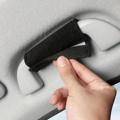 4pcs Soft Car Door Handle Covers, Universal Fit Car Roof Door Handle Covers, Protect Your Car Interior, Easy To Install, Can Be Freely Matched To Decorate Your Car.