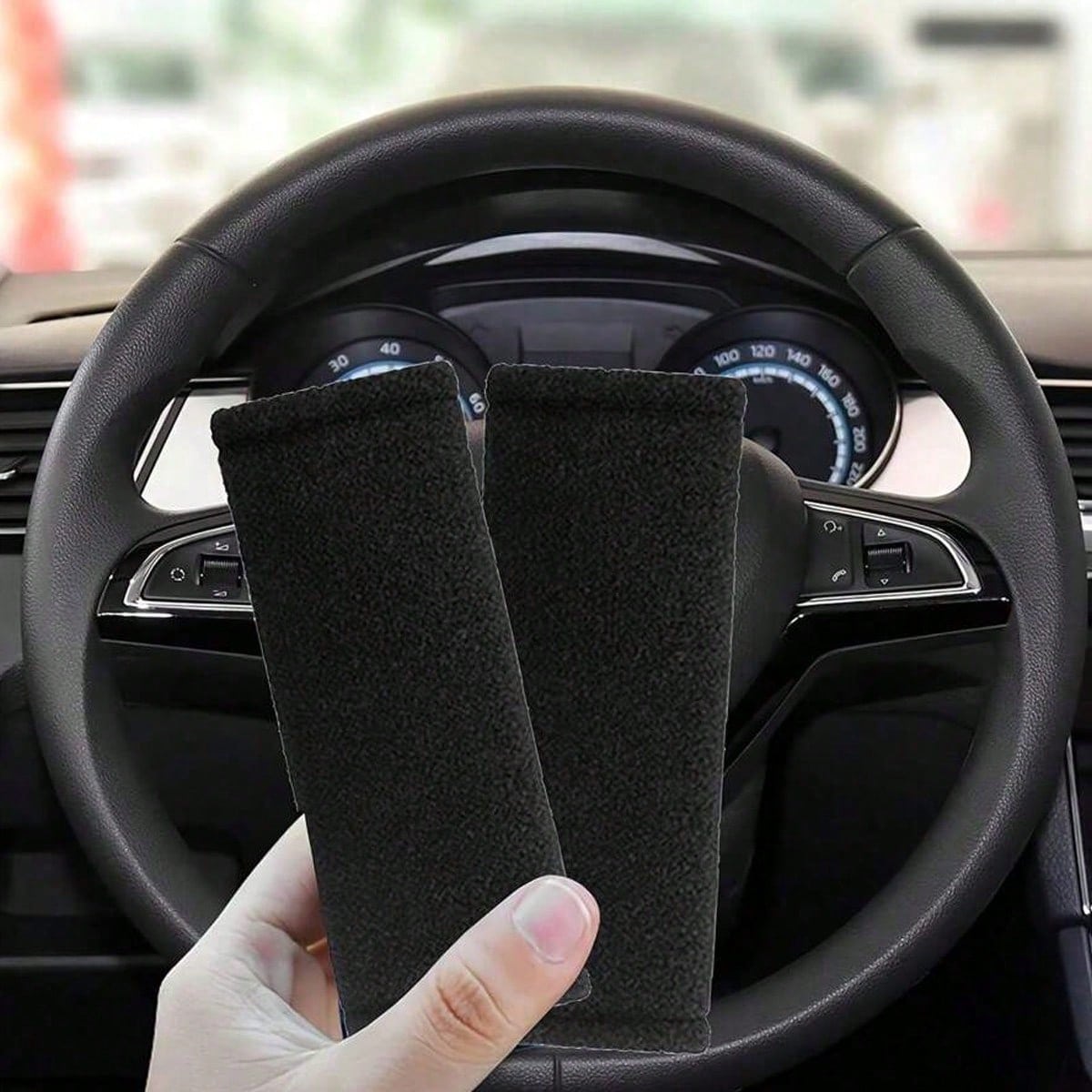4pcs Soft Car Door Handle Covers, Universal Fit Car Roof Door Handle Covers, Protect Your Car Interior, Easy To Install, Can Be Freely Matched To Decorate Your Car.