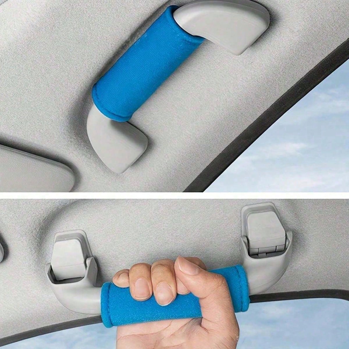 4pcs Soft Car Door Handle Covers, Universal Fit Car Roof Door Handle Covers, Protect Your Car Interior, Easy To Install, Can Be Freely Matched To Decorate Your Car.