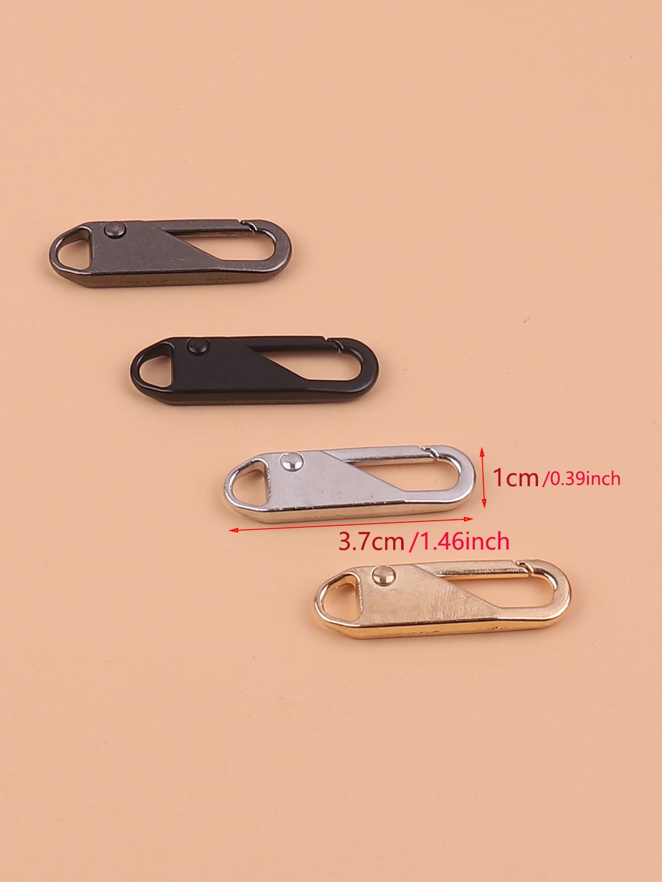 4pcs Zipper Repair Full Set Tools Joiners Swiftly Fix Broken Zipper On Handbags, Bags, And Clothing