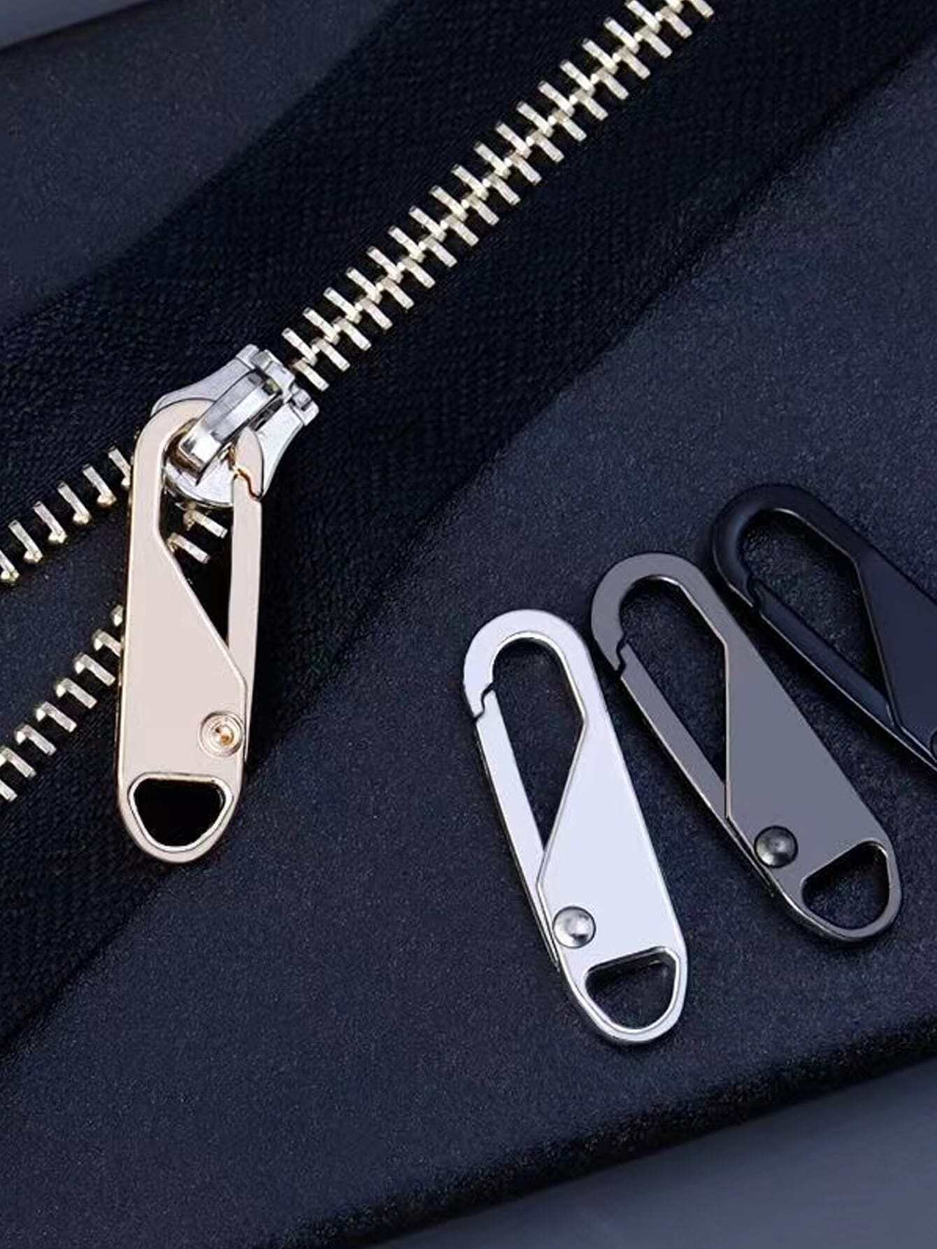 4pcs Zipper Repair Full Set Tools Joiners Swiftly Fix Broken Zipper On Handbags, Bags, And Clothing