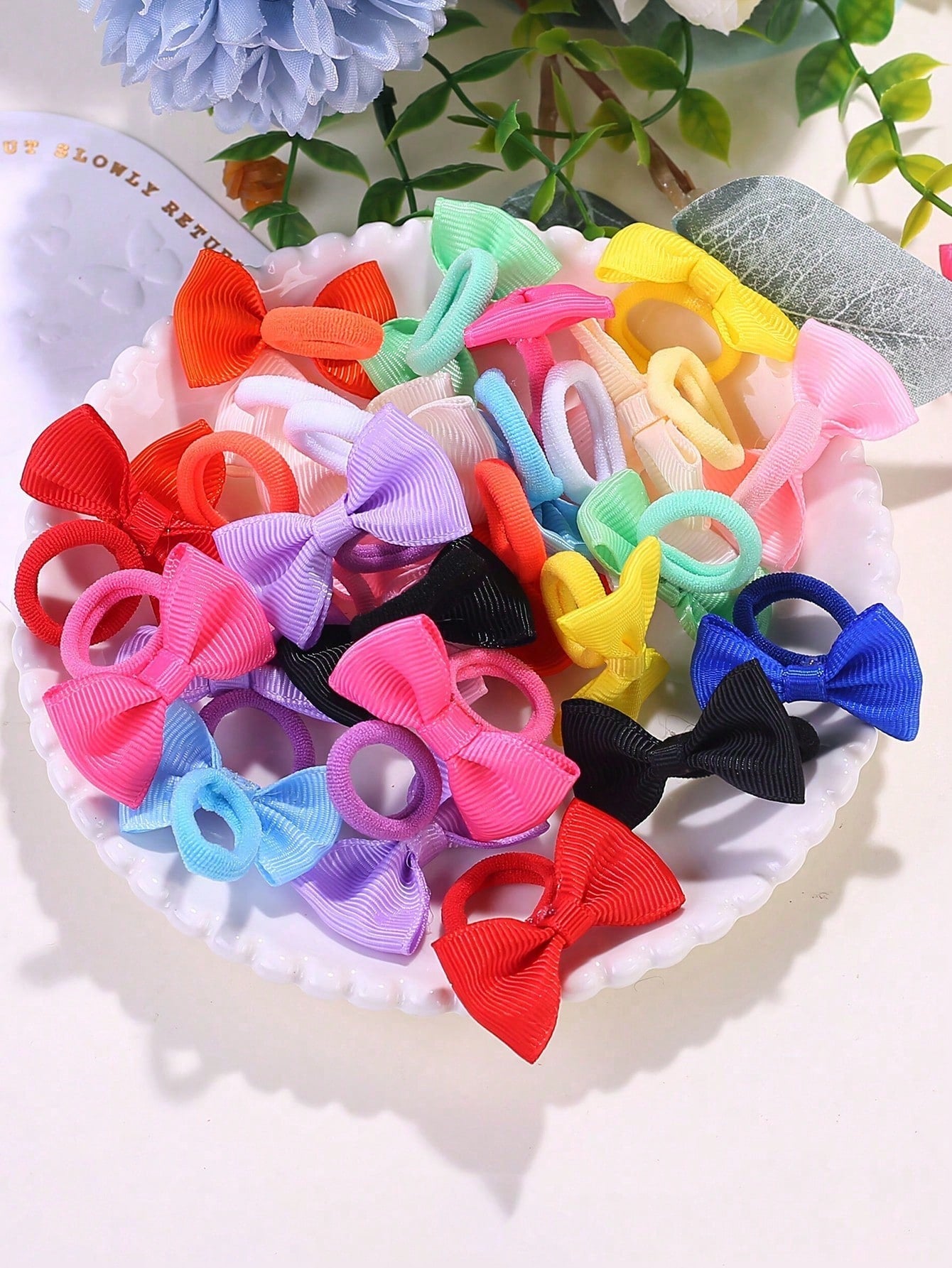 5/30/60pcs Baby Elastic Hair Bands- Soft Pastel And Bright Colors- Non-Slip Hair Ties Suitable For Toddlers, Birthday Parties, Halloween, Spring Festival- Light Beige For Sensitive Skin- Daily And
