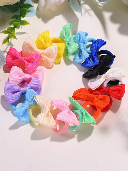 5/30/60pcs Baby Elastic Hair Bands- Soft Pastel And Bright Colors- Non-Slip Hair Ties Suitable For Toddlers, Birthday Parties, Halloween, Spring Festival- Light Beige For Sensitive Skin- Daily And
