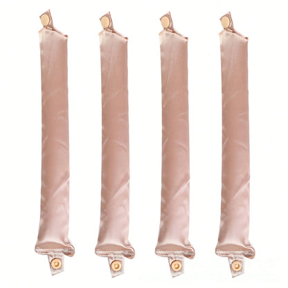 5/4pcs No Heat Curling Rods, Slouchy Hair Curler, Silk Scrunchies, Sleeping Elastic Hair Bands, Long Hair Soft Curling Tools, Manual Styling Accessories, Sleep Curling Tools, Suitable For Valentine's