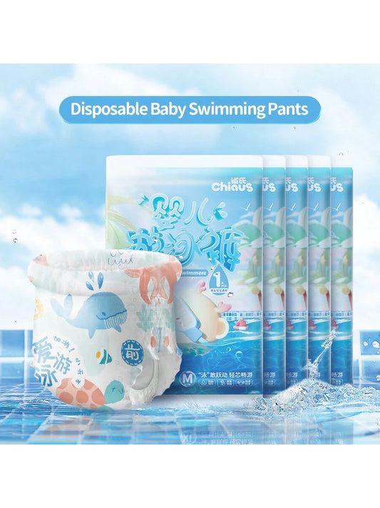 5 Packs Disposable Swim Diapers For Infants, Sizes M/L/XL/XXL Availablebaby Shower Family Decorations Gifts