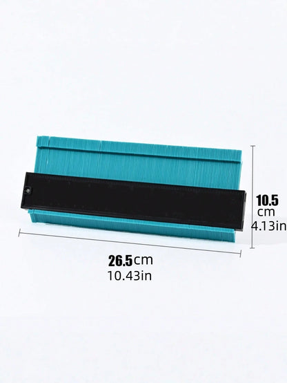 5inch/10inch Adjustable Contour Gauge Outline Profile Duplicator Tool, With Angle Protractor, For Accurate Replication Of Asymmetric Shapes On Wood Grain, Carpet, Tile, Laminate, DIY Woodworking Measu