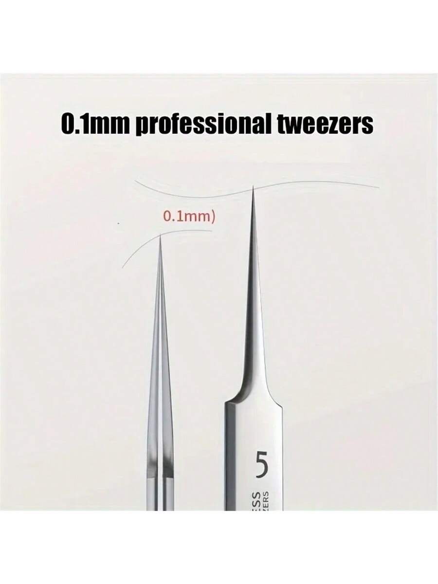 5mm Ultra Fine Blackhead Tweezers- Facial Beauty Acne Removal Tool For Skin Care