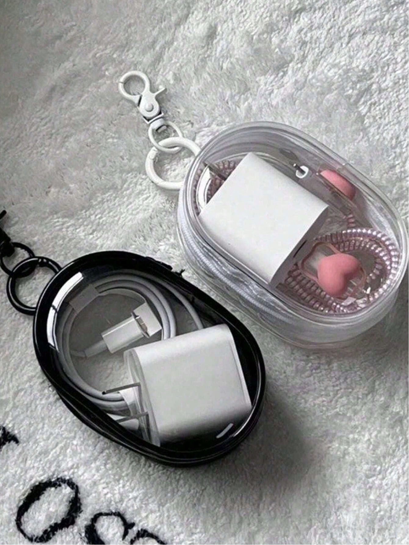 5pcs/2pcs/1pc Portable Mini Transparent Zipper Storage Bag, Small Multi-Functional Storage Bag, Transparent Travel Accessory Pouch, Travel Essentials, Electronic Organizer