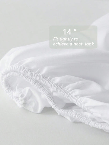 5Pcs/7-Pcs Queen Pinched Pleat Bed Comforter Sets Queen- Luxurious, Soft, Breathable, And Cooling Summer Bedding For All Seasons With Sheets, Pinched Pleat Design, And Bed-In-A-Bag- Easy Care, Mac