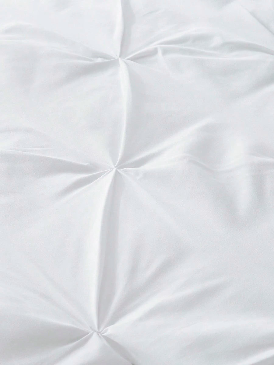 5Pcs/7-Pcs Queen Pinched Pleat Bed Comforter Sets Queen- Luxurious, Soft, Breathable, And Cooling Summer Bedding For All Seasons With Sheets, Pinched Pleat Design, And Bed-In-A-Bag- Easy Care, Mac