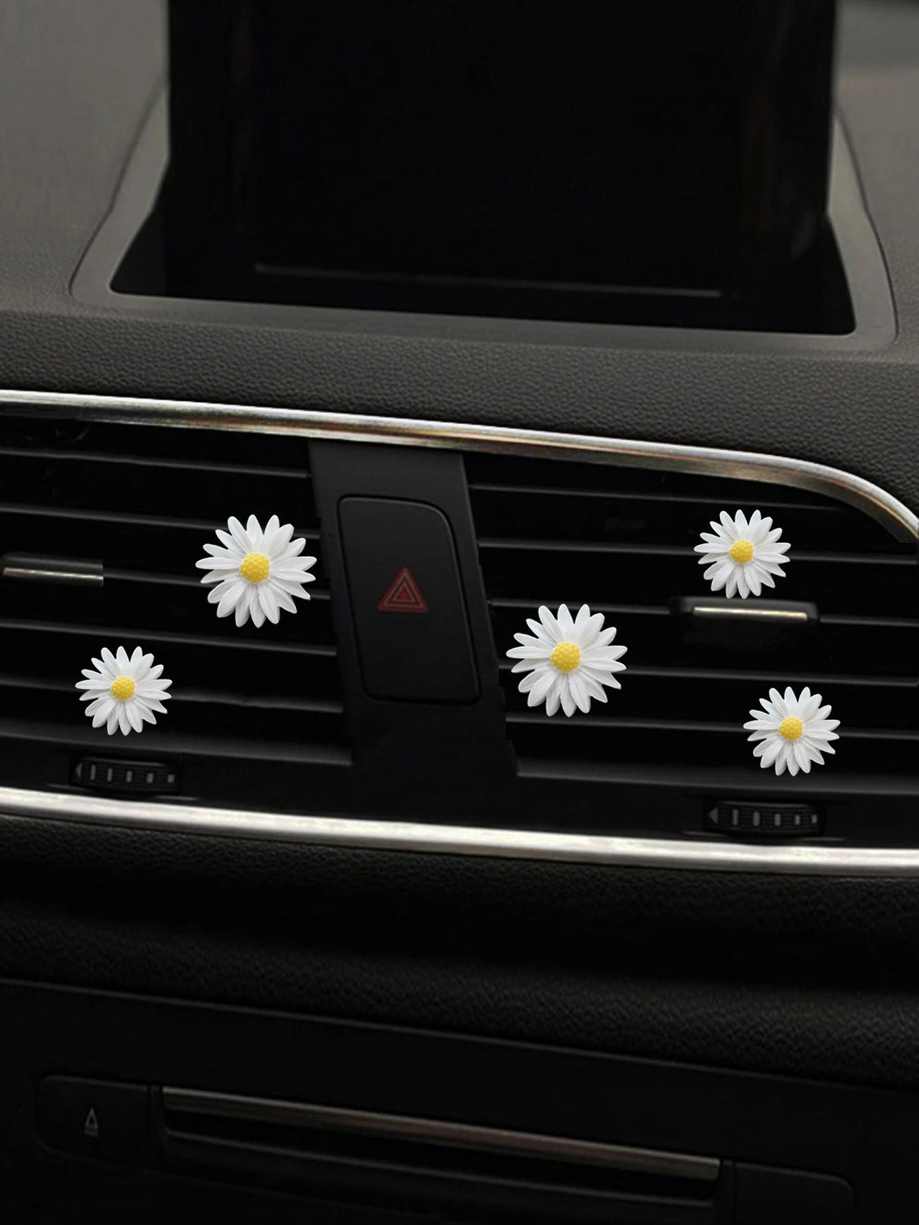 5pcs Flower Decor Car Air Outlet Clip