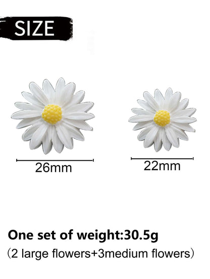 5pcs Flower Decor Car Air Outlet Clip
