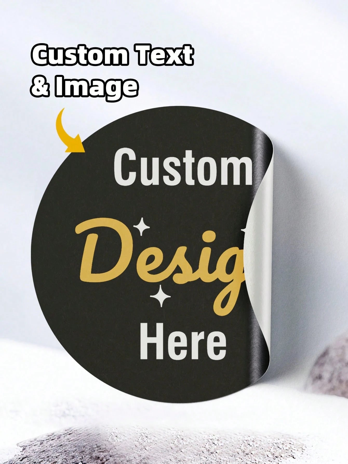 60/120/240pcs Personalized Labels- Customizable Text & Image Stickers, Custom Thank You Label Stickers, Colorful, Ideal Gift For Men, Women, Friends, Students, Youth Day, Birthday, School, Home. Mult