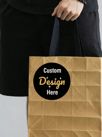 60/120/240pcs Personalized Labels- Customizable Text & Image Stickers, Custom Thank You Label Stickers, Colorful, Ideal Gift For Men, Women, Friends, Students, Youth Day, Birthday, School, Home. Mult