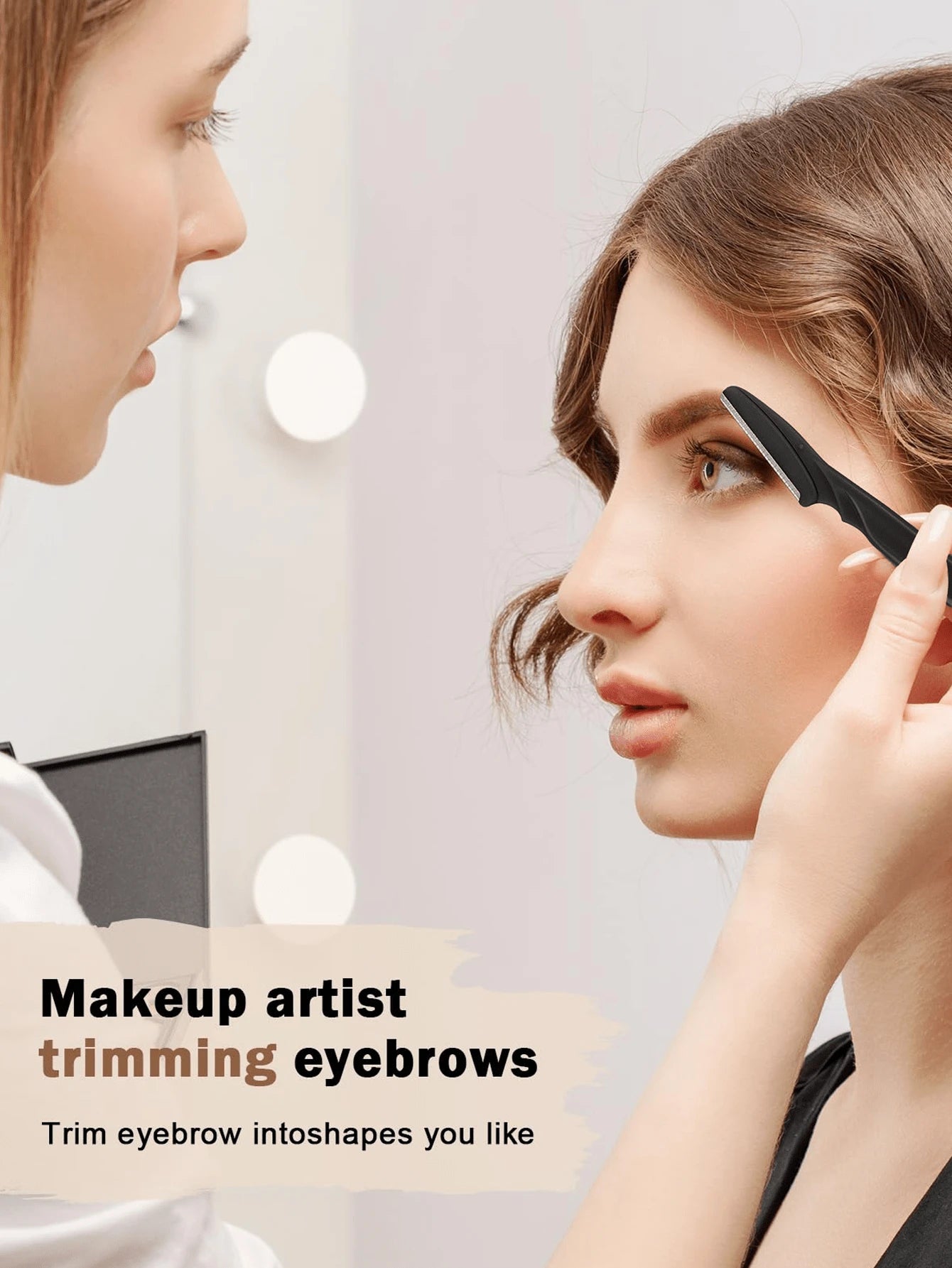 60/30/12/6/3/1pc Black Set, Eyebrow Trimmer, Exfoliating Shaver, Body Hair Trimmer And Facial Trimming Kit, Women's Eyebrow Styling Tool, Suitable For Daily Use Or Travel, Gift, Bargain, Travel Essent