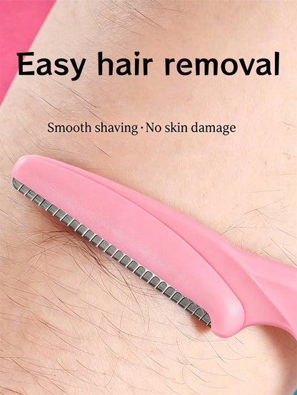 60/50/40/30/20/12/5pcs Portable Eyebrow Trimmer Set, Ergonomic Handle Body Hair Remover, Shaver With Anti-Scratch Blade Guard, Beauty Tool
