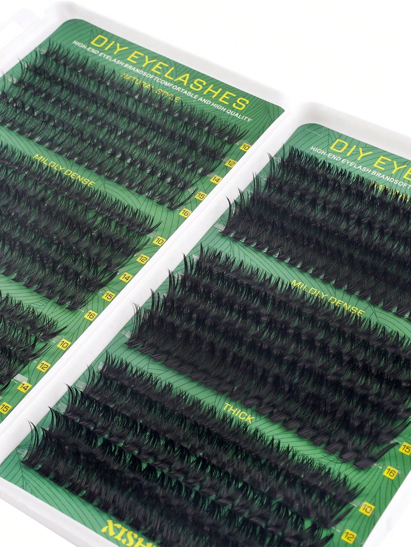 600pcs Eyelash Extension Kit, D Curl 8-16mm High Capacity 30D 40D 50D 60D 80D 100D Individual Lashes Set With Eyelash Glue, Sealer, Tweezer, Natural Look & Super Thick & Fluffy & Ultra Soft & Lightwei