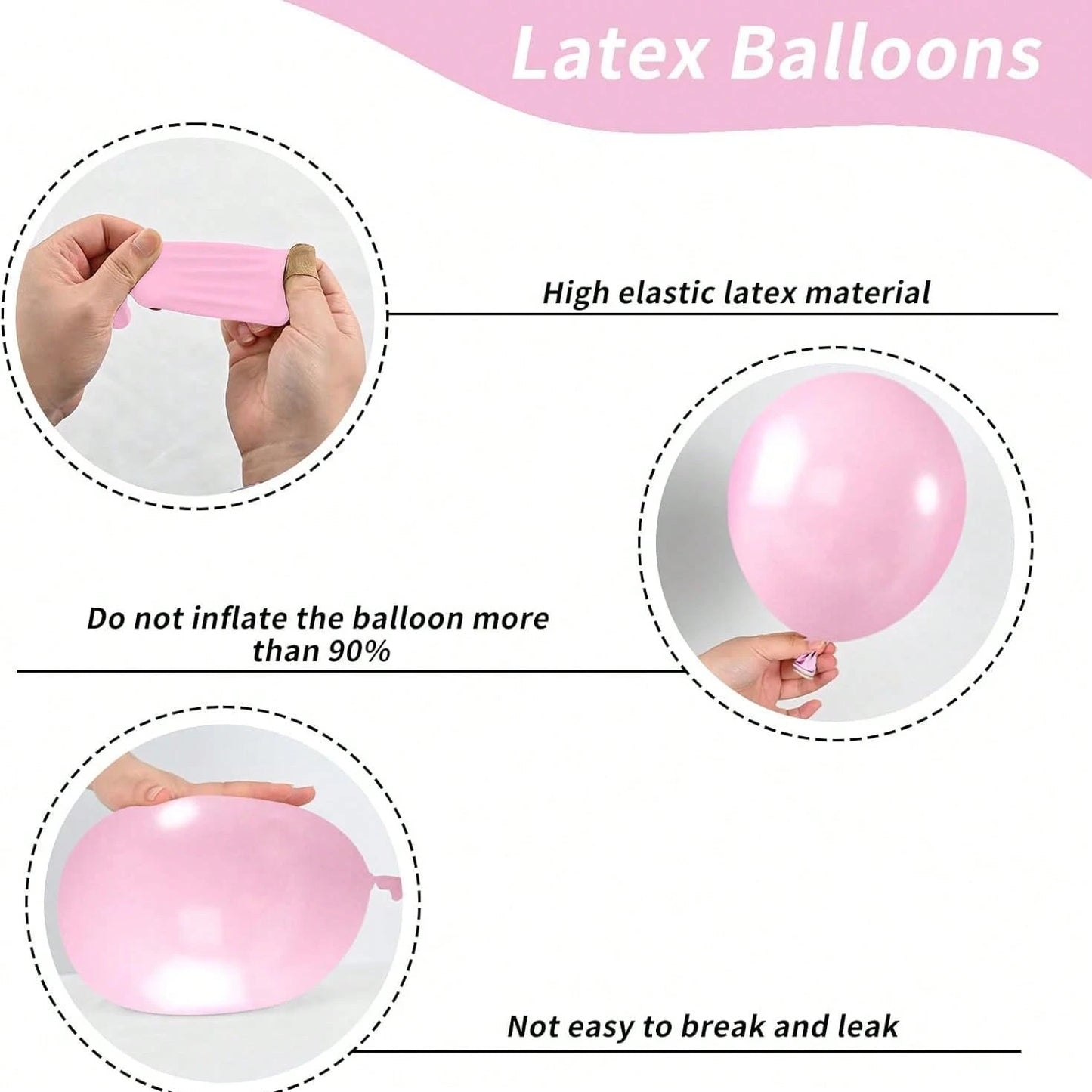 60pcs Pink Balloon Set, Metallic, Light Pink And Baby Pink Party Balloons, Foil Sequin Balloons, Suitable For Girls Birthday Party, Wedding, Bridal Shower, Baby Shower, Mother's Day, Bachelorette Par