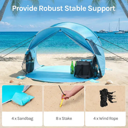 Beach Tent Sun Shelter Indoor Playhouse Canopy Cabana Camping Outdoor Folding outdoorfun #SummerVibes,summerwins