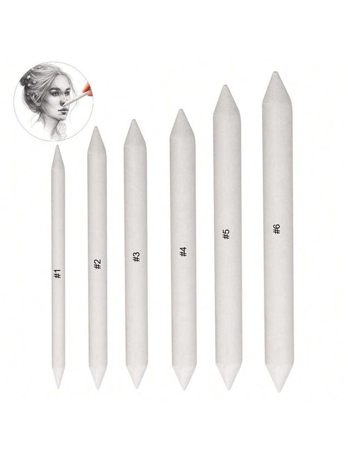 6Pcs Blending Stump And Tortillions, Paper Art Blenders, Art Pencils, Drawing Pencils For Artists Student Sketch Drawing Tools, Drawing Supplies,Mother's Day,Mom's Gift
