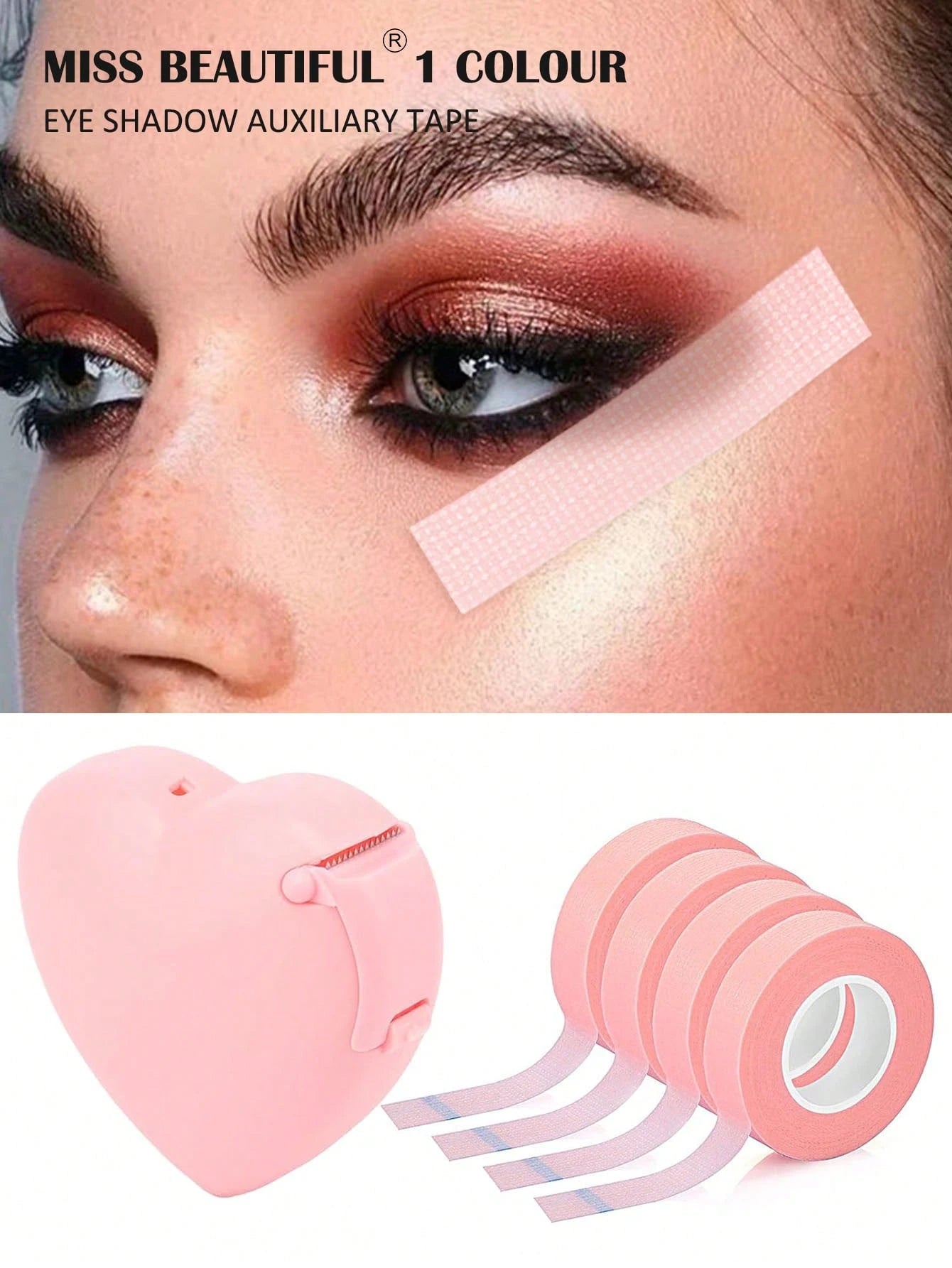 6pcs. Eye Shadow Tape, Eye Shadow Eyeliner Pencil Auxiliary Tool, Eye Makeup Auxiliary Tool, Eye Makeup Completion Paste, Eye Makeup Protection Tape, Professional Eyelash Tape, Adhesive Fabric Eyelash