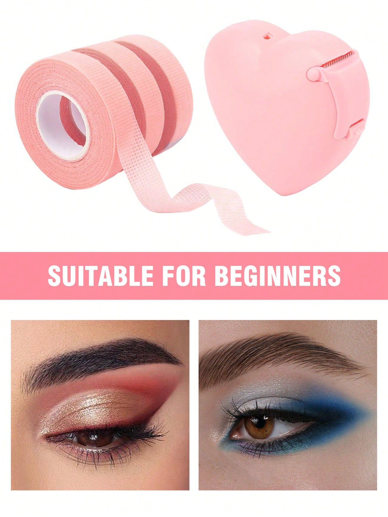 6pcs. Eye Shadow Tape, Eye Shadow Eyeliner Pencil Auxiliary Tool, Eye Makeup Auxiliary Tool, Eye Makeup Completion Paste, Eye Makeup Protection Tape, Professional Eyelash Tape, Adhesive Fabric Eyelash