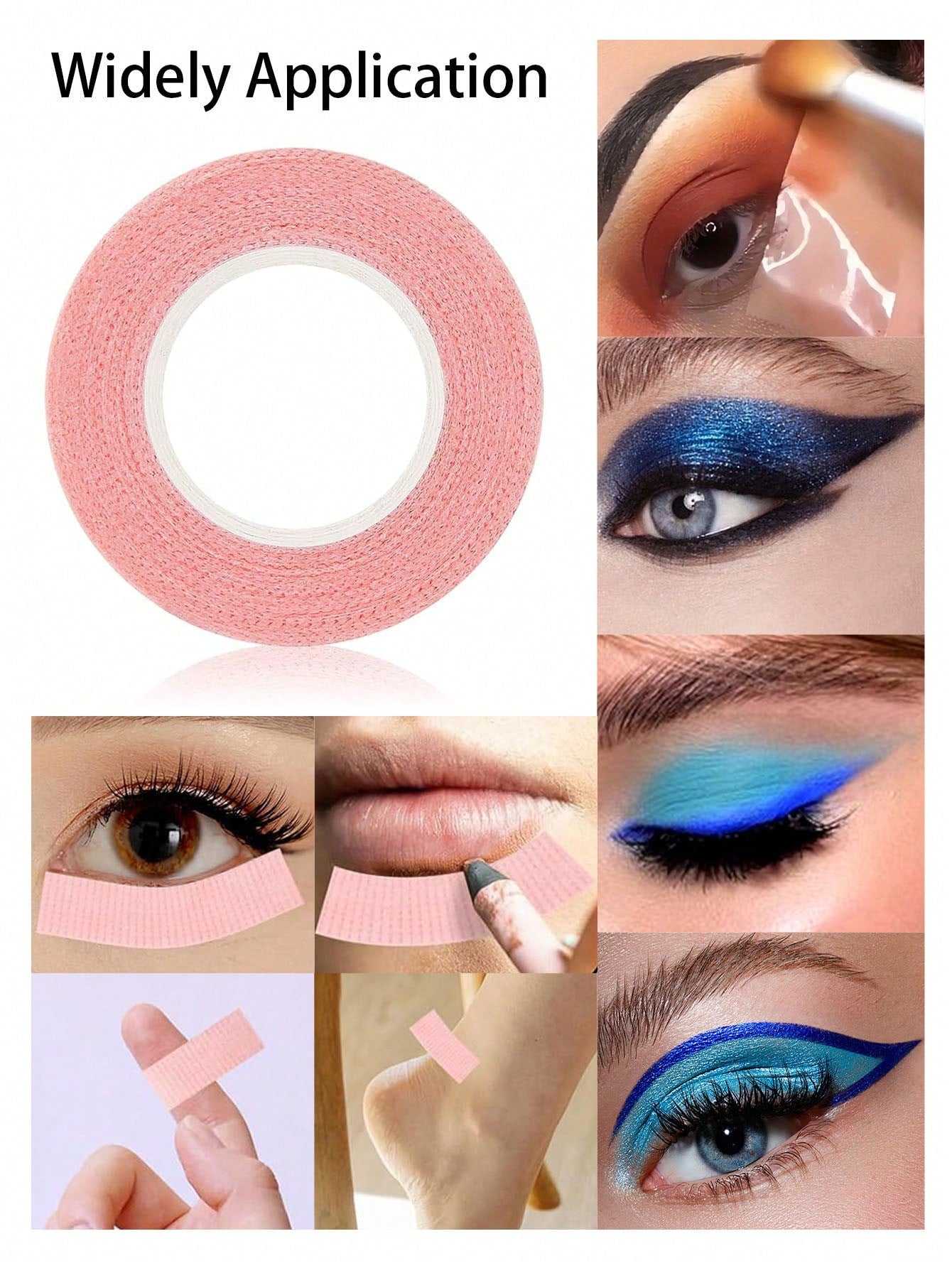 6pcs. Eye Shadow Tape, Eye Shadow Eyeliner Pencil Auxiliary Tool, Eye Makeup Auxiliary Tool, Eye Makeup Completion Paste, Eye Makeup Protection Tape, Professional Eyelash Tape, Adhesive Fabric Eyelash