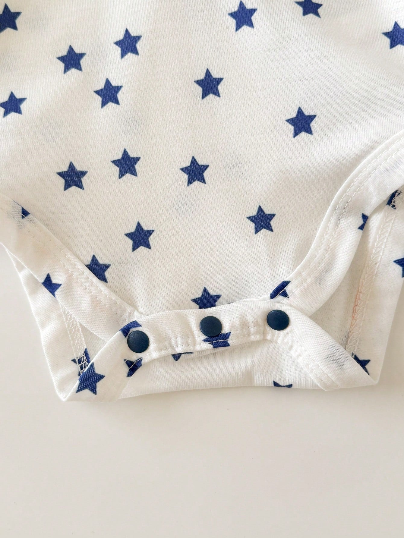 6pcs/Set Newborn Baby Boy/Girl Cute Striped Blue Short Sleeve Bodysuit & Shorts 4-Piece Outfit, Suitable For Home & Outdoor, Summer