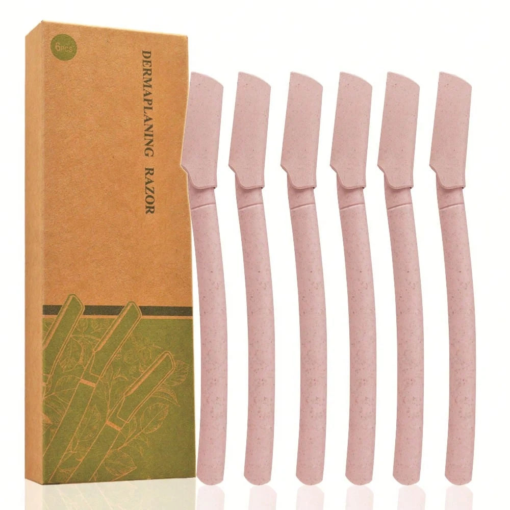 6pcs Women's Eyebrow Razors, Women's Facial Care Razors, Women's Whole Body Hair Removal Razors, Multi-Purpose Facial Hair Remover Disposable Blades Eyebrow Grooming Tools, Hair Products And Accessori