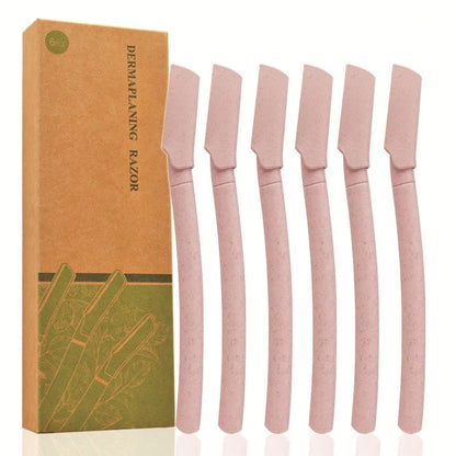 6pcs Women's Eyebrow Razors, Women's Facial Care Razors, Women's Whole Body Hair Removal Razors, Multi-Purpose Facial Hair Remover Disposable Blades Eyebrow Grooming Tools, Hair Products And Accessori